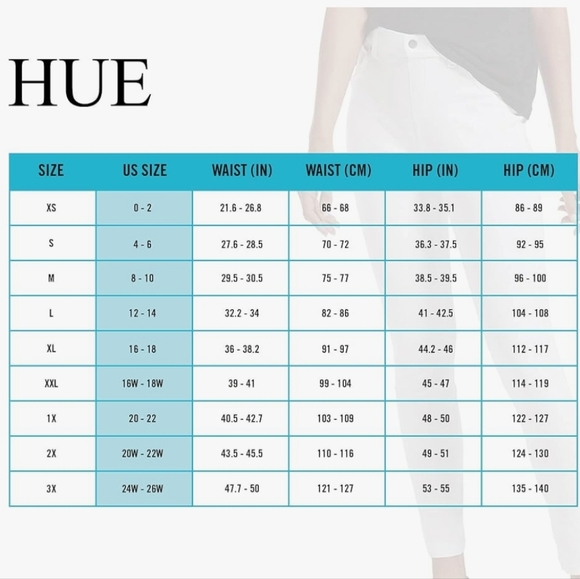 NWT Ultra Soft High Waist Denim Legging (White) - HUE - Picture 5 of 12